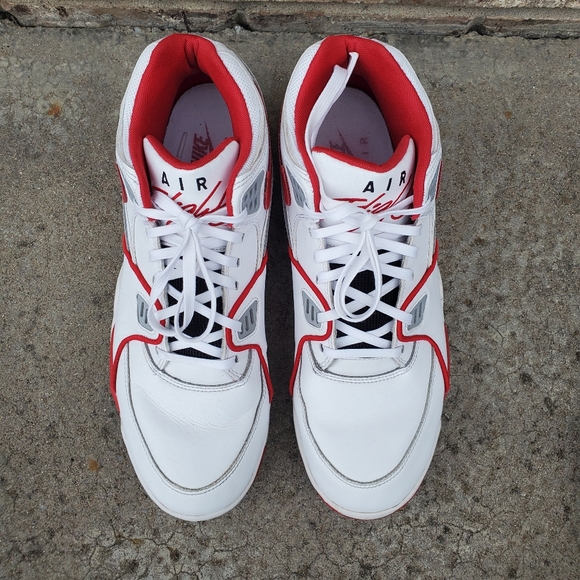 Nike Air Flight 89 "Ron Harper" 819665-100 Red White Mens Size 13 US Shoes - Picture 6 of 12